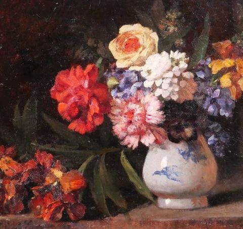 Ernest-Antony Guillaume (1831-1884) - Still life of flowers