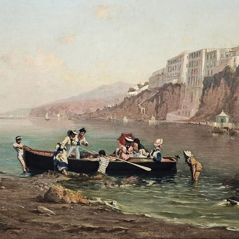 Giuseppe Cosenza (1846-1922) - Una visita a Sorrento