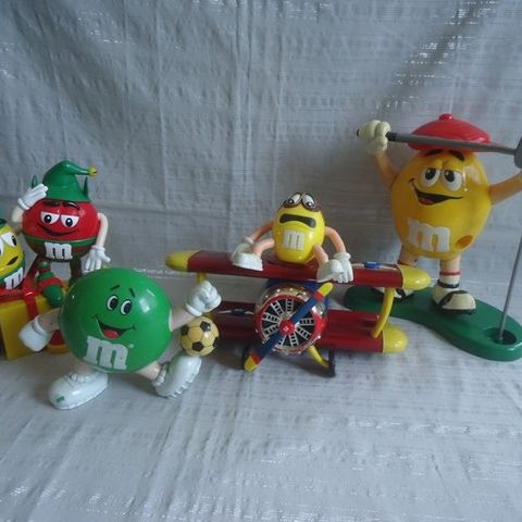 Mars - Leketøy Lot 4 Figurines - Distributeurs Bombons - M&M's - Mars - 1990–200