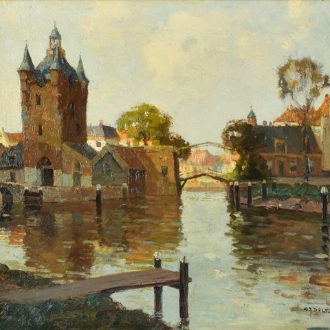 Gerard Delfgaauw (1882-1947) - Zuid- en Noordhavenpoort Zierikzee, Nederland