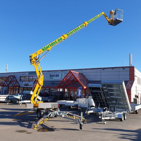 Utleie av Omme 1500 EXBP, 15m Tilhengerlift