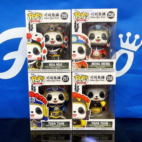 Funko  - Actionfigur Asia Sichuan Opera Panda 4pcs Set #255 #256 #257 #258 - 202