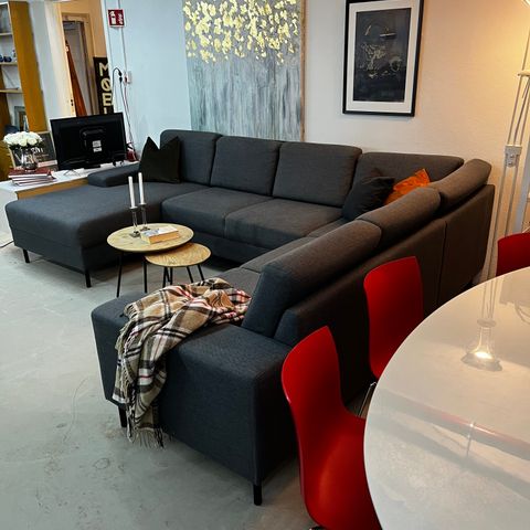 Moderne u-sofa (hestesko) - nyrenset