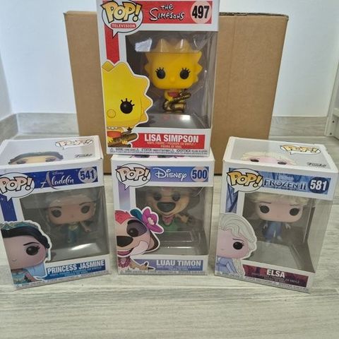 Funko  - Funko Pop Mixed Collection of 4 Disney / The Simpsons - 2010-2020