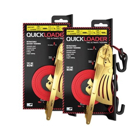 Quickloader 2000 kg. Twinpack (2 stk.) selvopprullende jekkestropper