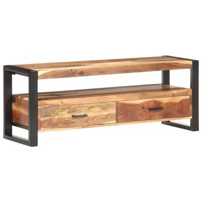 vidaXL TV-benk 120x35x45 cm heltre med honningfinish(SKU321551)