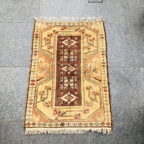 Teppe - 130 cm - 90 cm - Tyrkisk håndknyttet Kilim