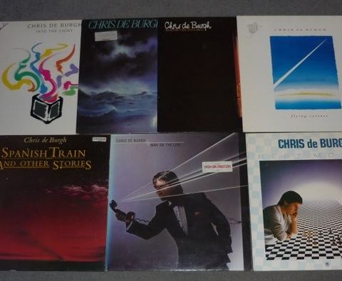 Chris de Burgh - Lot of 7 albums - Flere titler - Vinylplate singel - Ulike avtr