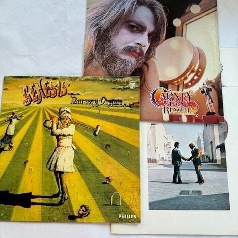 Genesis, Leon Russell, Pink Floyd - 3 x albums - Flere titler - LP-album (flere 