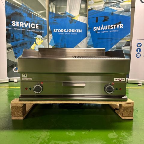 SALG - FLATGRILL 70CM - SLETT / RILLET TOPPLATE - MODULAR fra OSLO STORKJØKKEN