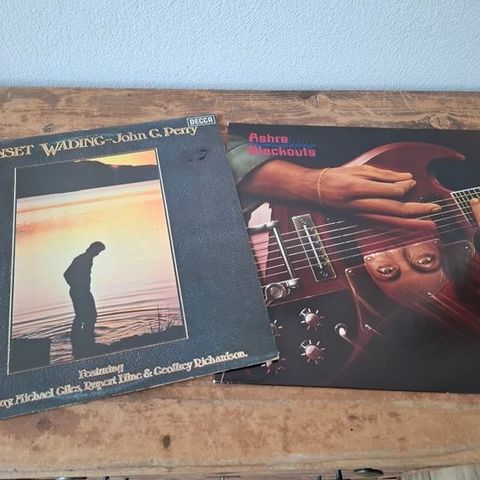 Ashra / John G. Perry - 2 x albums - Blackouts / Sunset Wading - LP-album (fritt