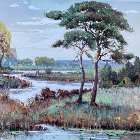 Peter Cox (1912-1985) - Landschap met water