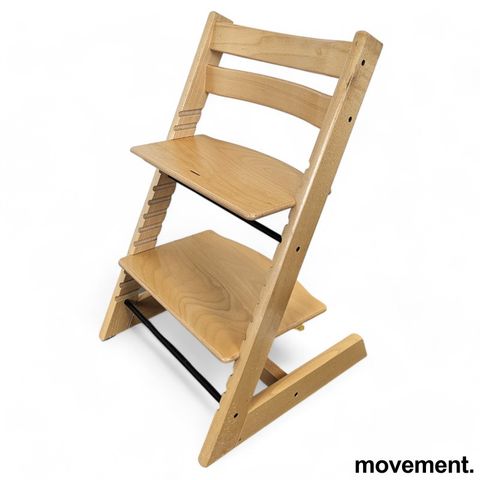 10 stk Stokke Tripp Trapp, design Peter Opsvik, klassisk barnestol, pent brukt