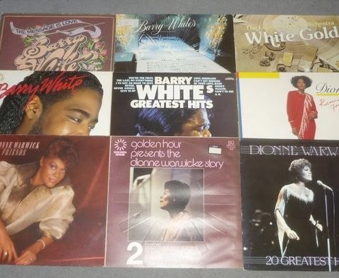 Dionne Warwick, Barry White - Lot of 9 records - Flere titler - Vinylplate - Uli