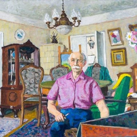 Tiszavölgyi János (1967), Attributed to - Self portrait in the workshop, 1981