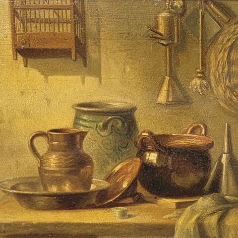 Maria Vos (1824-1906) - Keuken stilleven