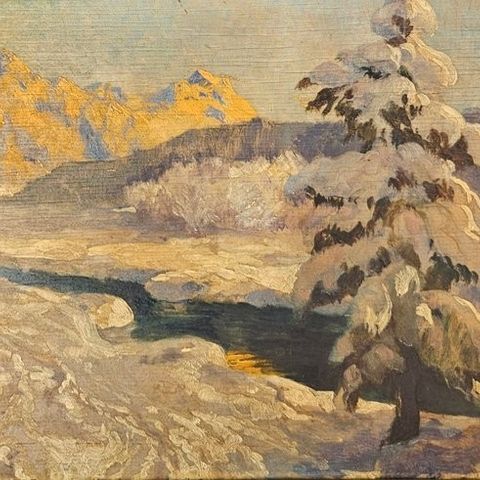 Otto Robert Nowak (1874-1945) - Schnee Landschaft