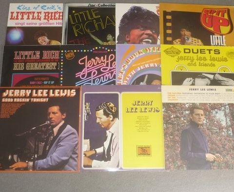 Jerry Lee Lewis, Little Richard - Lot of 11 albums - Flere titler - 3 x LP-album