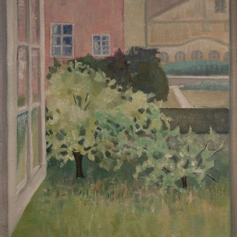 Sv. E. Jorgensen (XX) - Garden view from the window