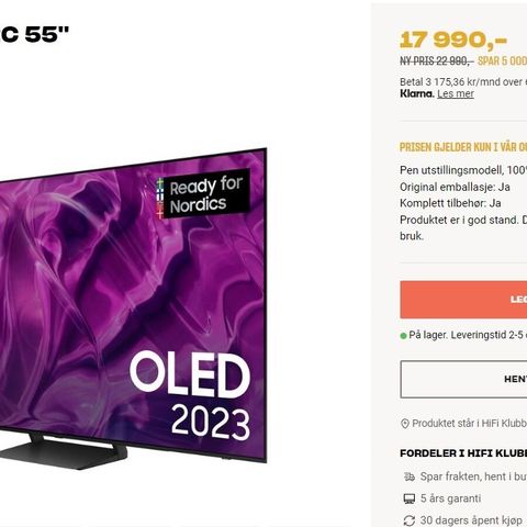 Samsung S92C 55 OLED TV