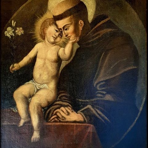 Scuola italiana (XVII) - Sant'Antonio da Padova col Bambino