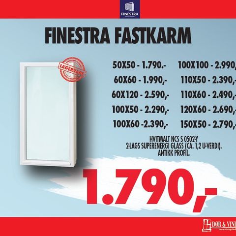 Finestra fastkarmvinduer