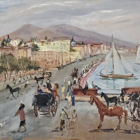 Mario Cortiello (1907-1981) - Lungomare di Napoli