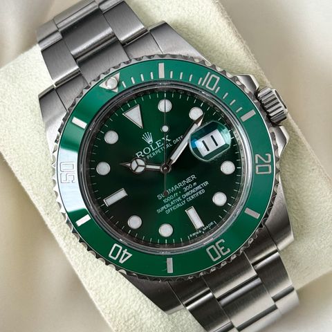 ROLEX SUBMARINER DATE HULK/NORSK/STRØKEN/SERVICE 2019