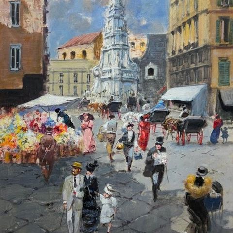 Francesco Tammaro (1939) - Napoli- Piazza del Gesù