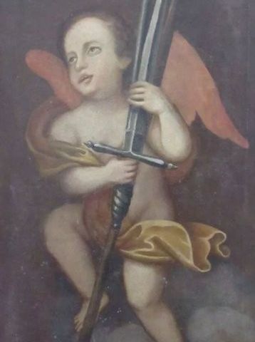 Scuola italiana (XIX-XX) - Putto con spada