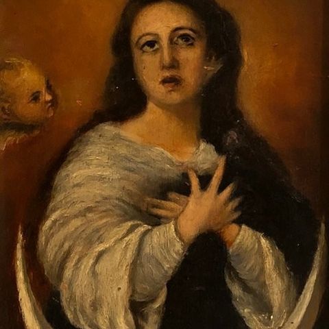 École Espagnole (XIX), d'après Murillo - L'Immaculée Conception