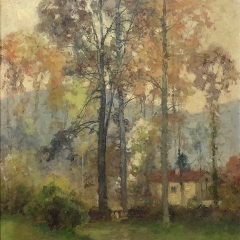 Albert Regagnon (1874-1961) - Novembre à Sentaraille (Ariège)