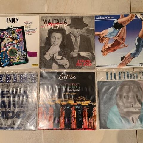 Litfiba - 6 x albums - Flere titler - LP-album (flere elementer) - 1st Pressing 