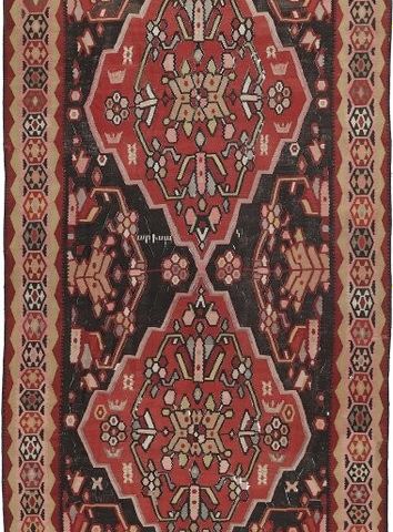 Gammel Kilim Karabagh Azeri Antique - Kelim - 452 cm - 225 cm