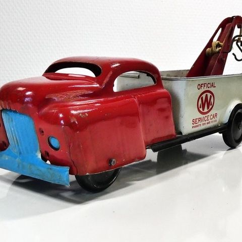 Wyandotte (USA)  - Tinnleke 1940's Takelwagen / Tow Service Truck, Pressed Steel