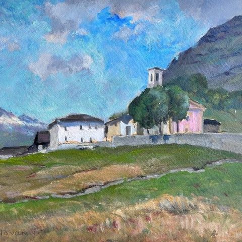 Sandro Mantovani (1897-1983) - Paesaggio montano