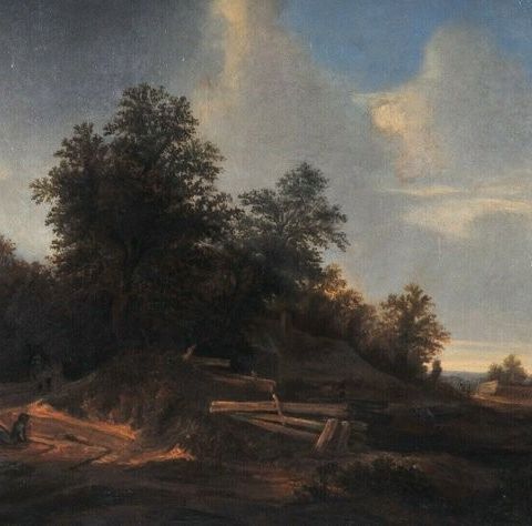 Raphael Govertsz Camphuysen (1597-1657), Circle of - Landscape of a wooded field