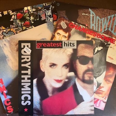 David Bowie, Eurythmics - 5 x albums - Vinylplate singel - 1983