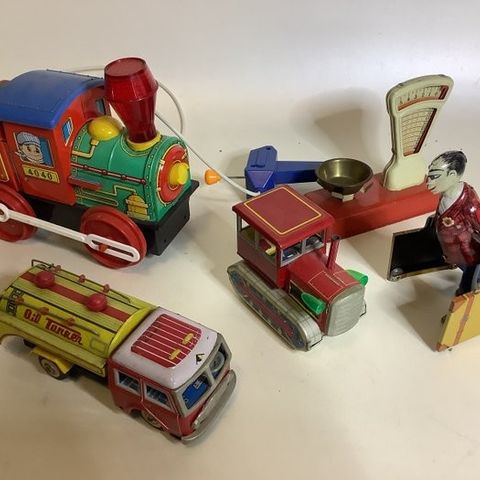 Modern Toys  - Tinnleke Collection Of Unboxed Tinplate Toys Including Modern Toy