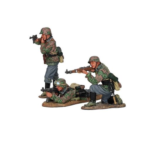 King & Country - World War II - Waffen SS - Statue - WS112 “Open Fire” - Metall