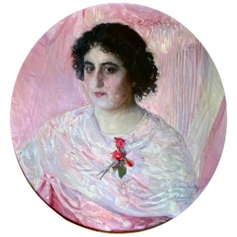 European school (1913) - Retrato de dama