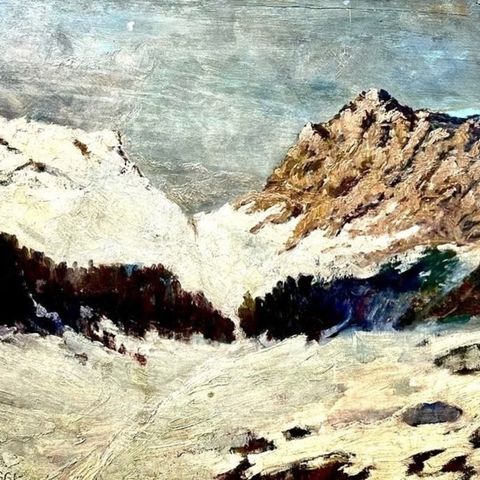 Cesare Maggi (1881-1961) - Paesaggio Montano