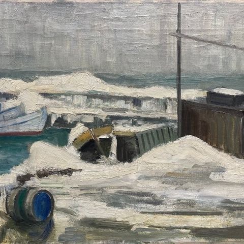 Amedeo Bocchi (1883-1976) - Neve a Terracina