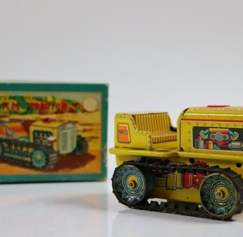 Farm Tractor / Japanese Tin / Battery Operated  - Lekelastebil