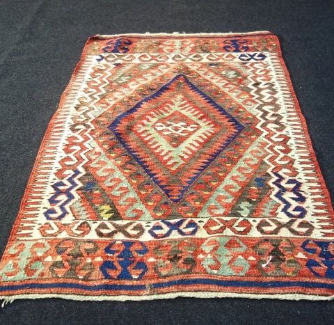 tradisjonell tyrkisk Kilim gammel - Teppe - 117 cm - 80 cm