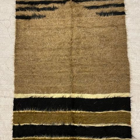 1960s Siirt Handmade - Usak - Teppe - 120 cm - 70 cm - Mesopotamia bønn Mohair