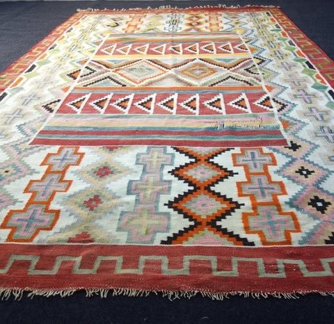 Kilim Kilim var vakrere gammel - Teppe - 304 cm - 180 cm