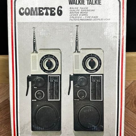 Comete 6 - Leketøy Walkie Talkie - Filtoys - Bouton Morse - 1960-1970 - Hong Kon