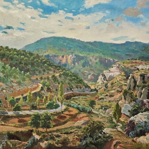 Jacinto Olivé Font (1896-1967) - Paisaje Impresionista - El Congost