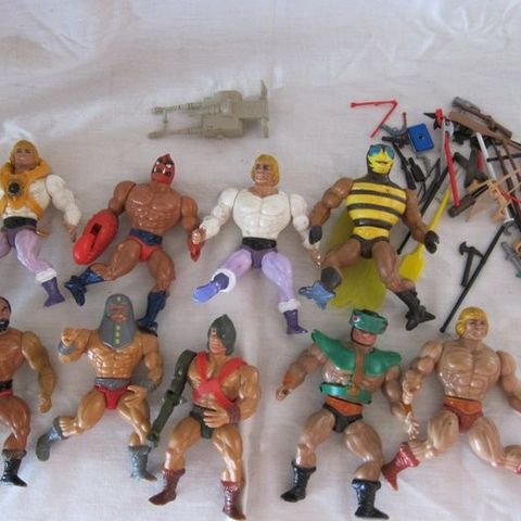 Mattel - Masters of the Universe (MOTU) - Figur Figure Lot: He-man + Wapenszakje